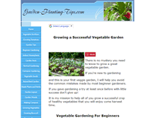 Tablet Screenshot of garden-planting-tips.com